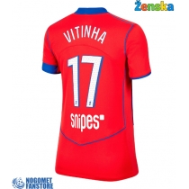 Paris Saint-Germain Vitinha #17 Rezervni Dres za Ženska 2025-26 Kratak Rukav